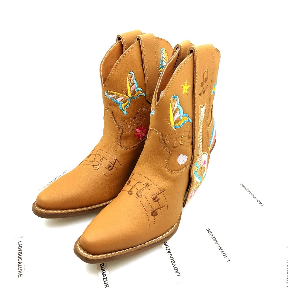 NWOB Dingo Women's Melody Leather Ankle Boots Size 7 - Picture 3 of 10